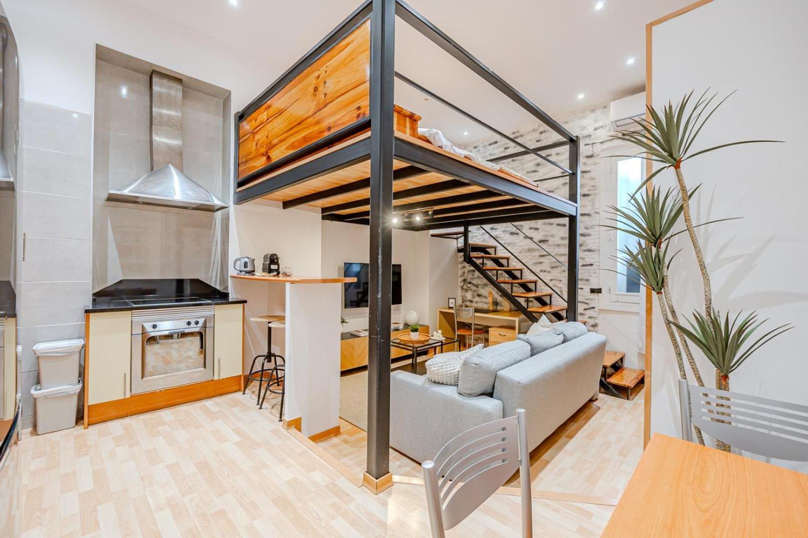 Increible Loft A 5 Min Del Retiro & Wizink Apartment Madrid Luaran gambar
