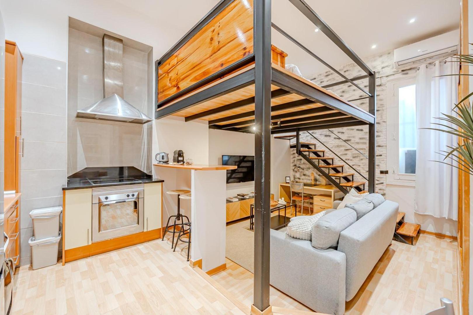 Increible Loft A 5 Min Del Retiro & Wizink Apartment Madrid Luaran gambar